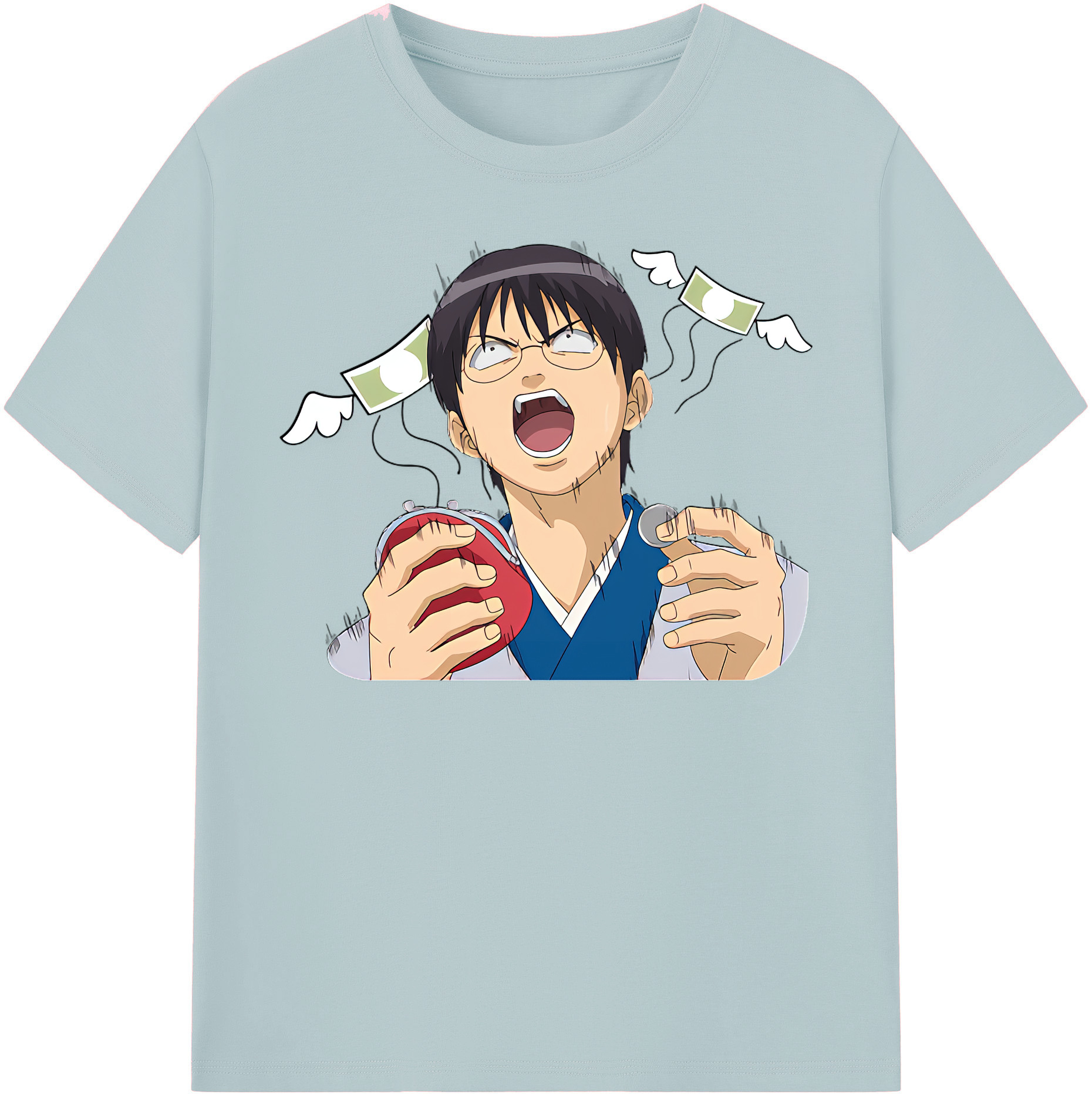 （画像用） ぎんたま 坂田銀時（さかたぎんとき） 神楽 志村新八（しむら しんぱち） GINTAMA Sakata Gintoki Kagura Shimura Shinpachi 綿100％半袖Tシャツ（フロントプリント）
